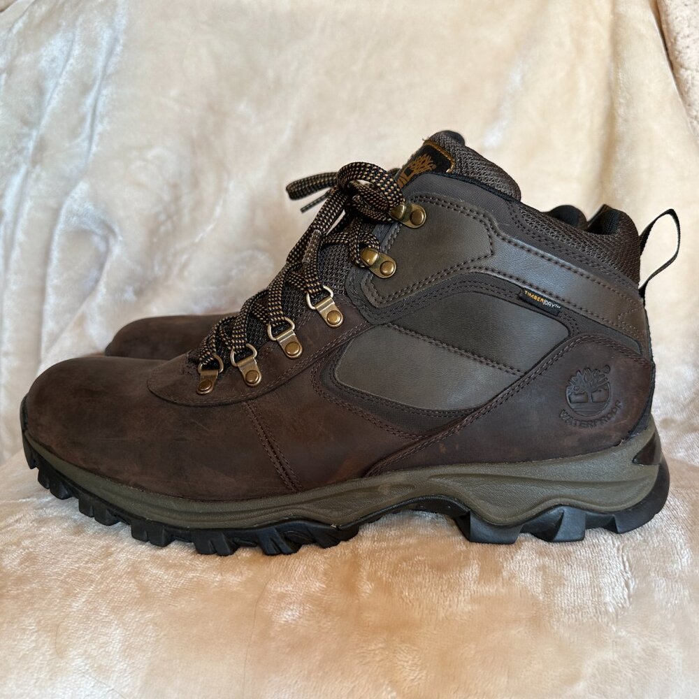 Timberland Mt Maddsen Men's Wide Waterproof Mid Hiking Boots Dark Brown Mens 13W